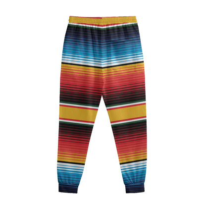 Ethnic Serape Blanket Pattern Print Sweatpants