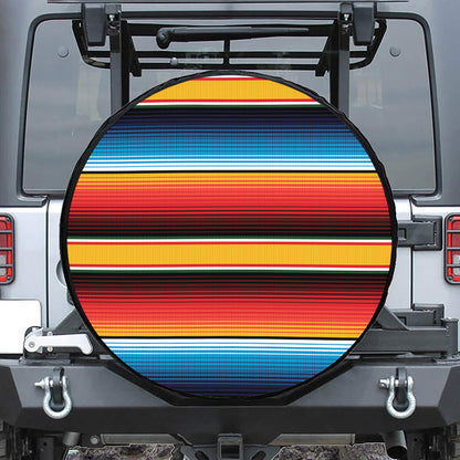 Ethnic Serape Blanket Pattern Print Tire Cover