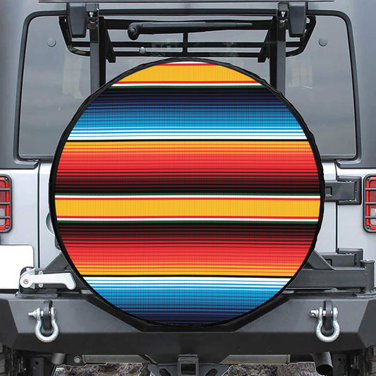 Ethnic Serape Blanket Pattern Print Tire Cover