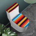 Ethnic Serape Blanket Pattern Print Toilet Lid And Tank Cover Set