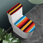 Ethnic Serape Blanket Pattern Print Toilet Lid And Tank Cover Set
