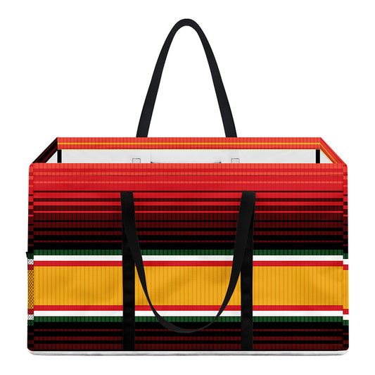 Ethnic Serape Blanket Pattern Print Utility Tote Bag