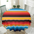 Ethnic Serape Blanket Pattern Print Waterproof Round Tablecloth