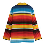 Ethnic Serape Blanket Pattern Print Women's Blazer