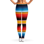 Ethnic Serape Blanket Pattern Print Women's Leggings