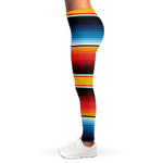 Ethnic Serape Blanket Pattern Print Women's Leggings