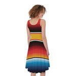 Ethnic Serape Blanket Pattern Print Women's Sleeveless Dress