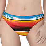 Ethnic Serape Blanket Pattern Print Women's Thong