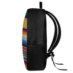 Ethnic Serape Blanket Stripe Print 17 Inch Backpack