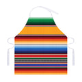 Ethnic Serape Blanket Stripe Print Adjustable Apron