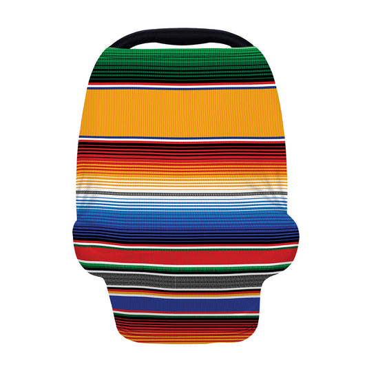 Ethnic Serape Blanket Stripe Print Baby Seat Cover
