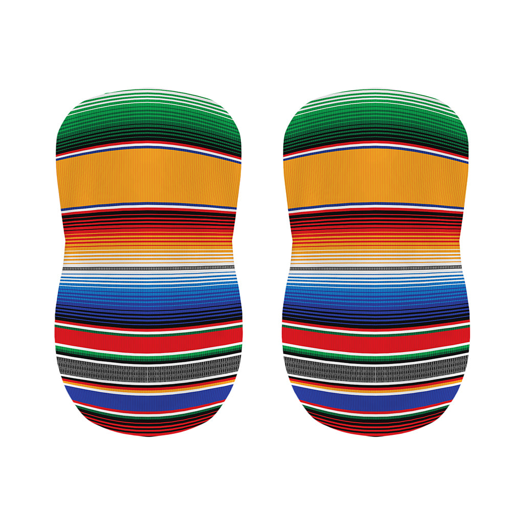 Ethnic Serape Blanket Stripe Print Bar Stool Covers