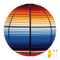 Ethnic Serape Blanket Stripe Print Basketball