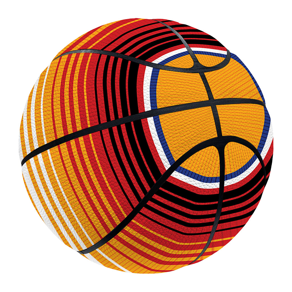 Ethnic Serape Blanket Stripe Print Basketball