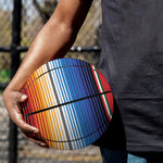 Ethnic Serape Blanket Stripe Print Basketball