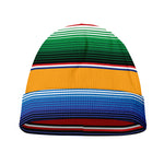 Ethnic Serape Blanket Stripe Print Beanie