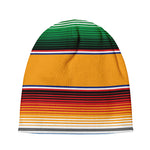 Ethnic Serape Blanket Stripe Print Beanie