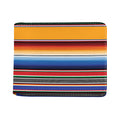 Ethnic Serape Blanket Stripe Print Bifold Wallet