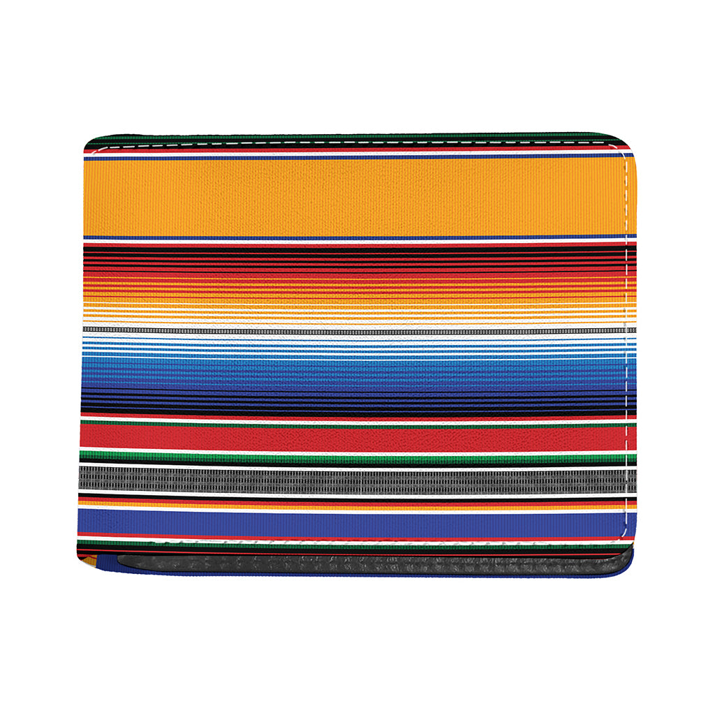 Ethnic Serape Blanket Stripe Print Bifold Wallet