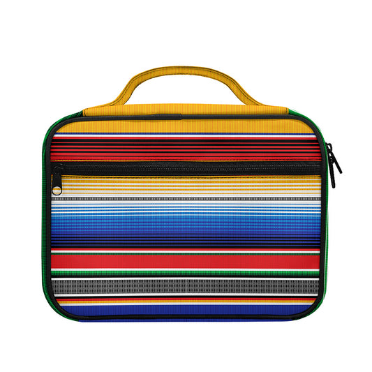 Ethnic Serape Blanket Stripe Print Briefcase Bible Bag