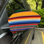 Ethnic Serape Blanket Stripe Print Car Side Mirror Covers