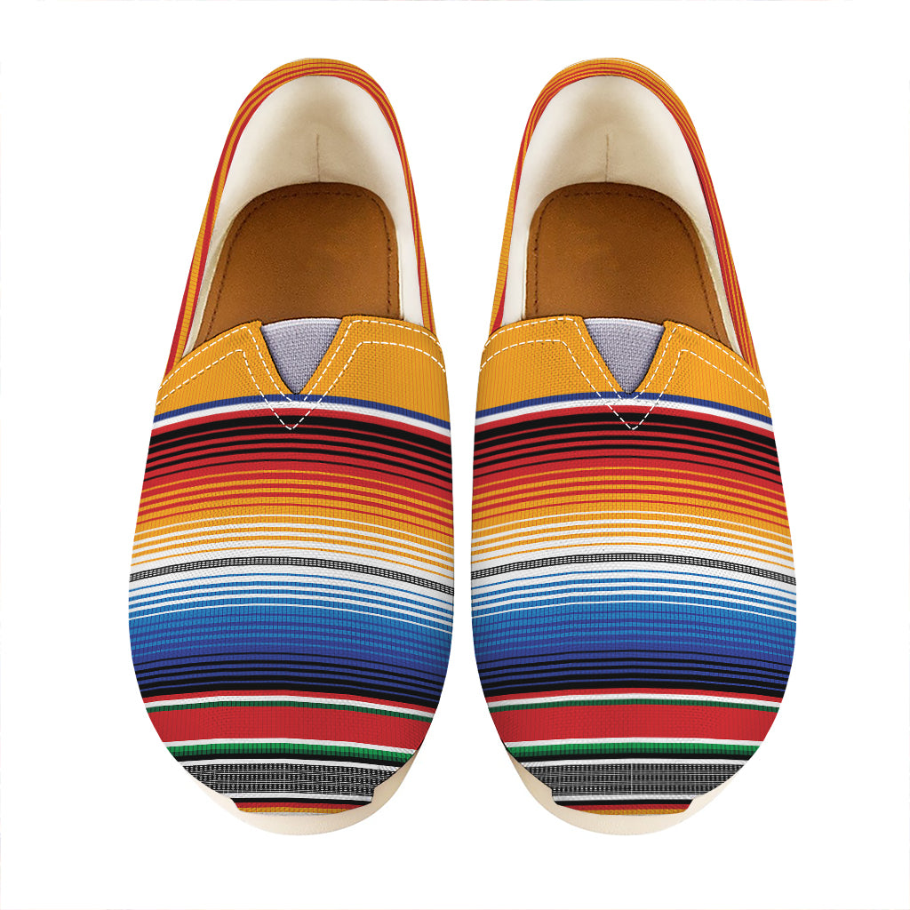 Ethnic Serape Blanket Stripe Print Casual Shoes
