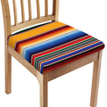 Ethnic Serape Blanket Stripe Print Chair Cushion Cover