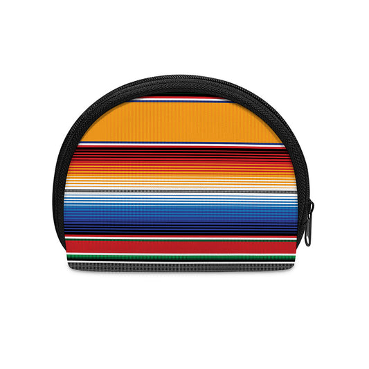 Ethnic Serape Blanket Stripe Print Coin Purse