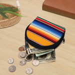 Ethnic Serape Blanket Stripe Print Coin Purse