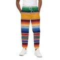 Ethnic Serape Blanket Stripe Print Cotton Sweatpants