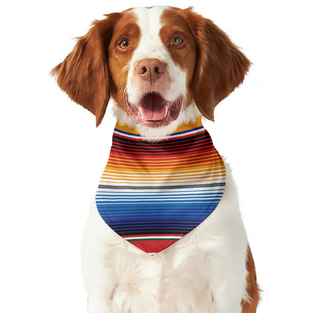 Ethnic Serape Blanket Stripe Print Dog Bandana