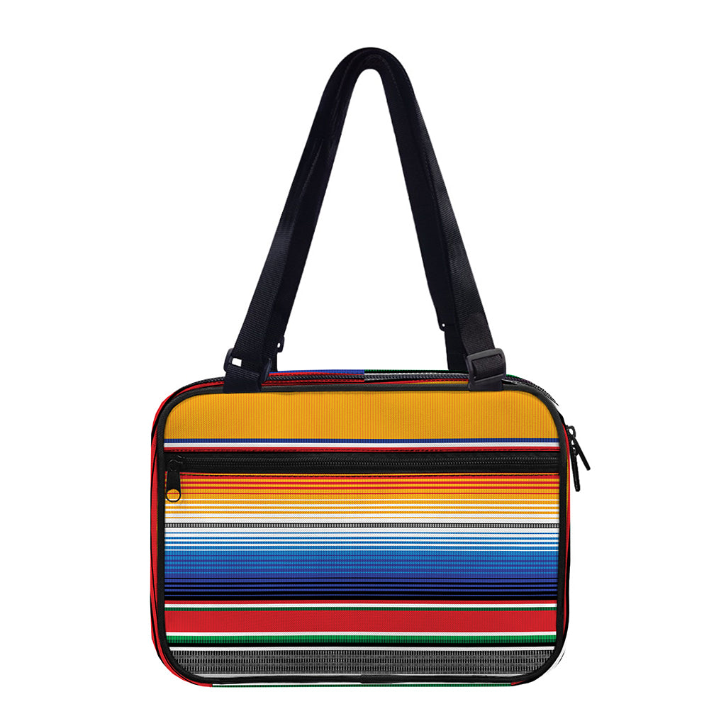 Ethnic Serape Blanket Stripe Print Double Strap Bible Bag