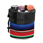 Ethnic Serape Blanket Stripe Print Drawstring Makeup Bag