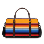 Ethnic Serape Blanket Stripe Print Duffle Bag