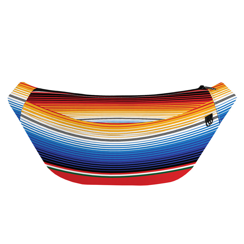 Ethnic Serape Blanket Stripe Print Fanny Pack
