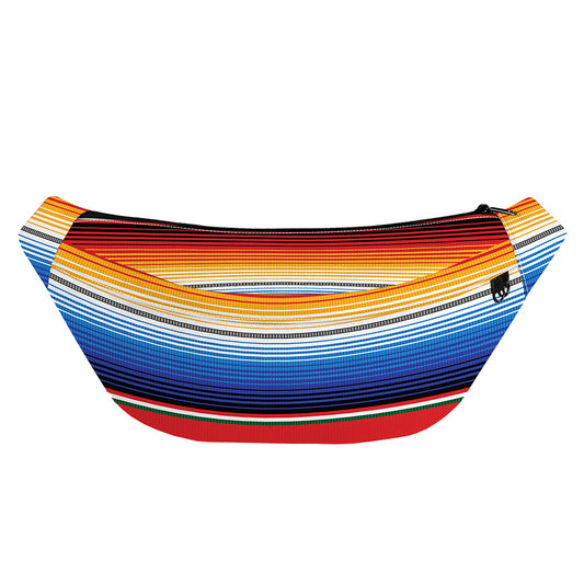 Ethnic Serape Blanket Stripe Print Fanny Pack