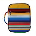Ethnic Serape Blanket Stripe Print Front Pocket Bible Bag