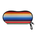 Ethnic Serape Blanket Stripe Print Glasses Case