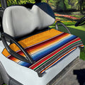 Ethnic Serape Blanket Stripe Print Golf Cart Seat Cover