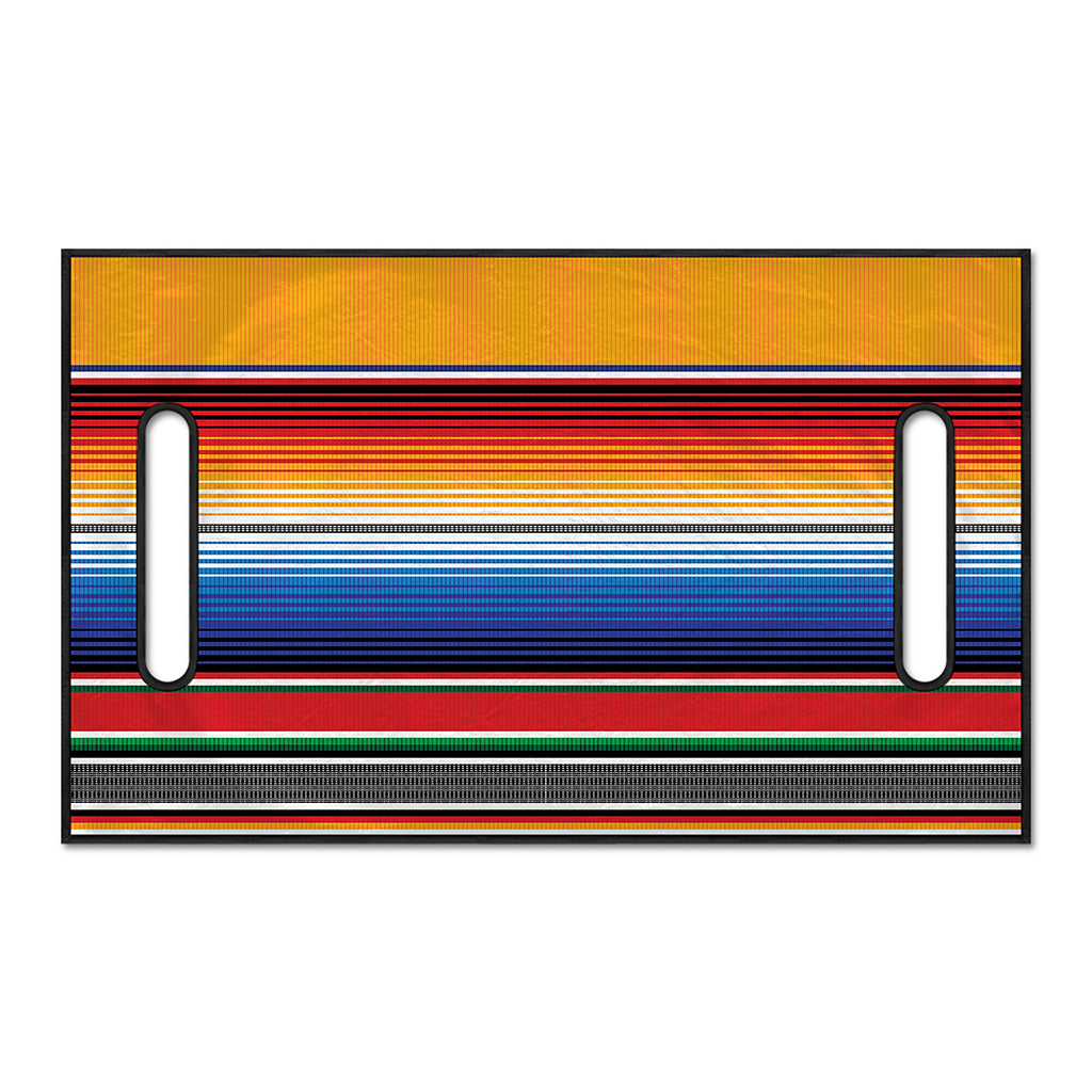 Ethnic Serape Blanket Stripe Print Golf Cart Seat Cover