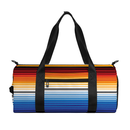 Ethnic Serape Blanket Stripe Print Gym Bag
