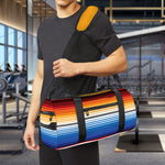 Ethnic Serape Blanket Stripe Print Gym Bag