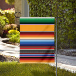 Ethnic Serape Blanket Stripe Print House Flag