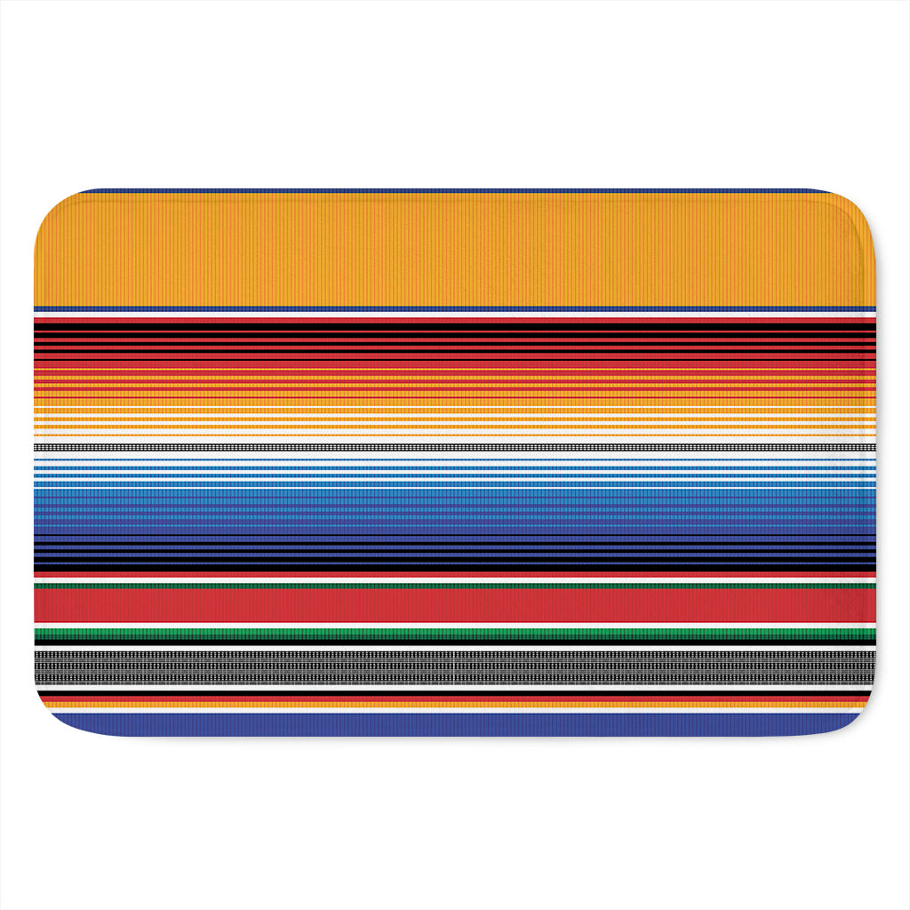 Ethnic Serape Blanket Stripe Print Indoor Door Mat