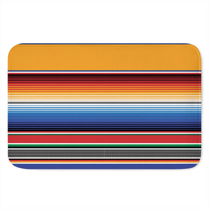 Ethnic Serape Blanket Stripe Print Indoor Door Mat