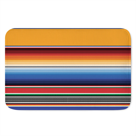 Ethnic Serape Blanket Stripe Print Indoor Door Mat