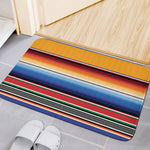 Ethnic Serape Blanket Stripe Print Indoor Door Mat