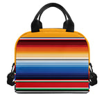 Ethnic Serape Blanket Stripe Print Insulated Lunch Bag
