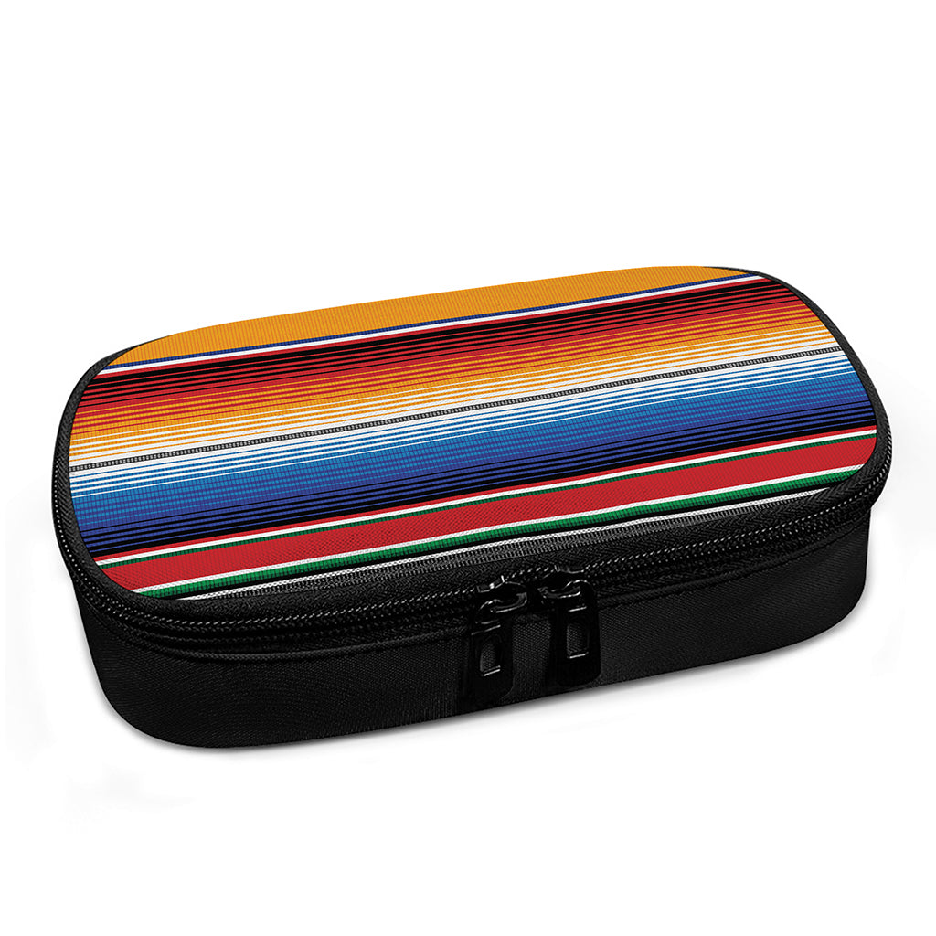 Ethnic Serape Blanket Stripe Print Insulin Cooler Travel Case