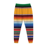 Ethnic Serape Blanket Stripe Print Jogger Pants